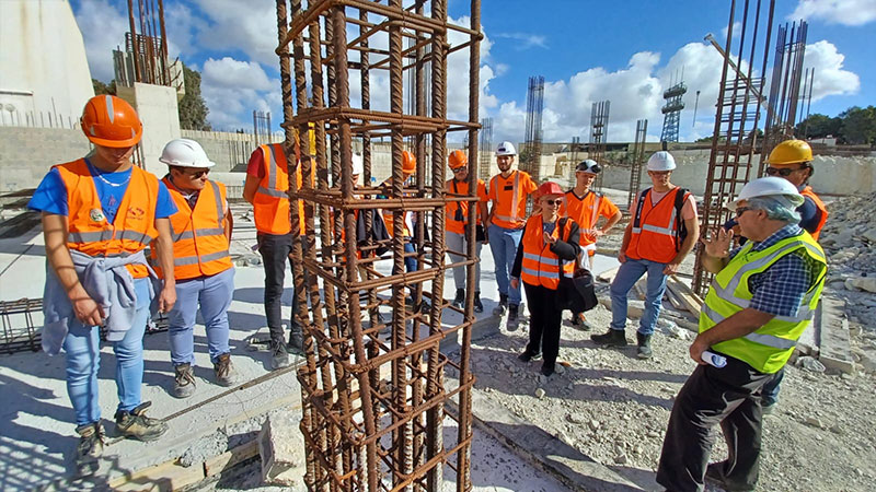 Visite de chantier à Malte